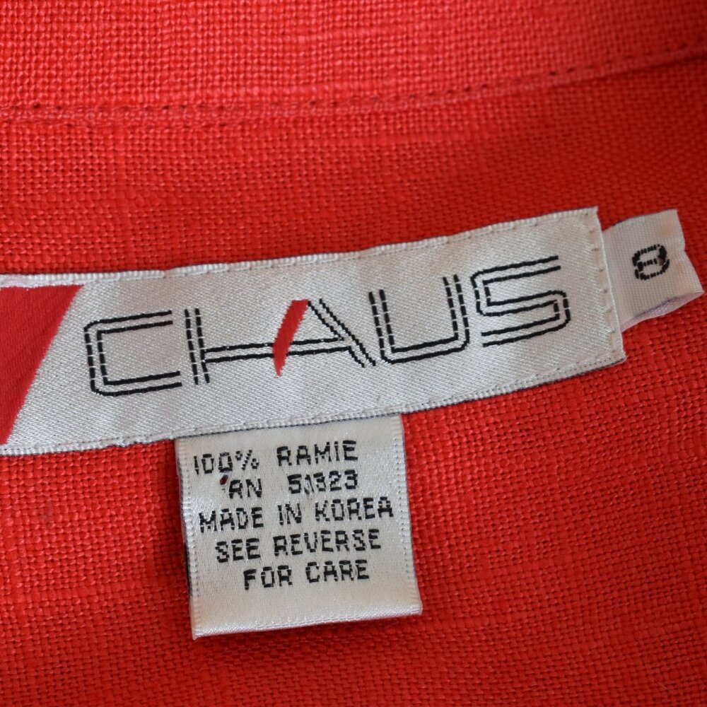 Vintage‎ 90s Ramie Rd Blazer by Chaus | size 8 - Picture 13 of 13